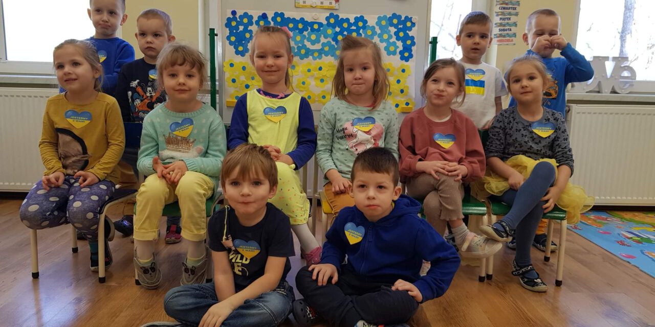 Przedszkolaki solidarne z Ukrainą