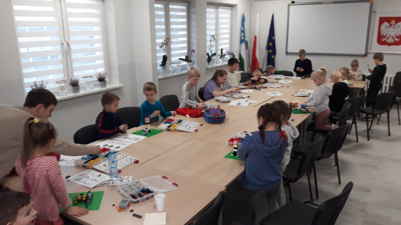 Zajęcia z lego w GOK w Lądku
