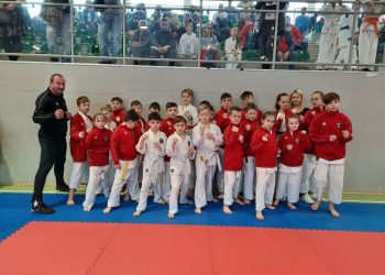 Worek medali słupeckich karateków