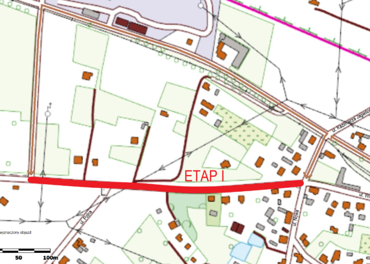 Trwają prace budowlane na ul. Witkowskiej