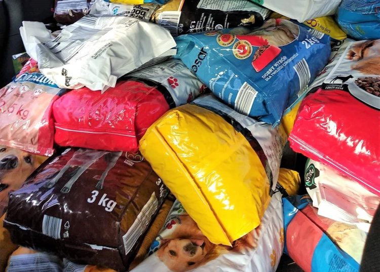 253 kg karmy dla zwierząt w Cieninie Kościelnym