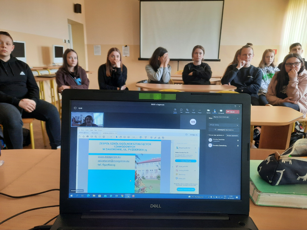 Doradztwo zawodowe dla uczniów z Cienina Zabornego