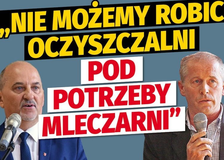 Oczyszczalnia nie pod potrzeby mleczarni