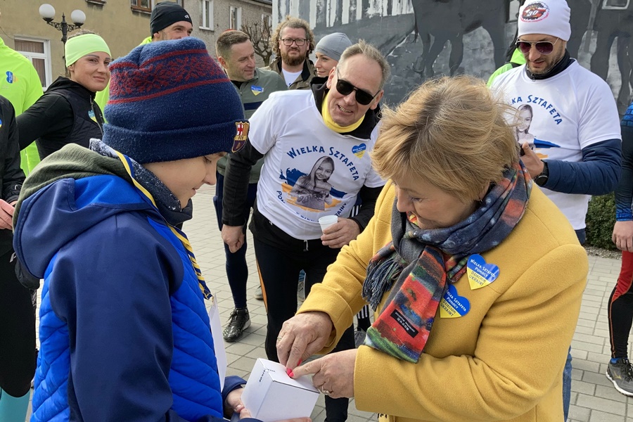 Wielka Sztafeta Pomocy Dzieciom Ukrainy w Strzałkowie