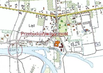 Ruch wahadłowy na moście w Lądzie