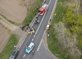 Dwa wypadki z udziałem motocylistów