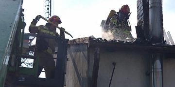 Palił się dom w Kątach