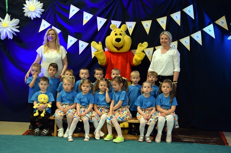 Pasowani na przedszkolaków w Strzałkowie