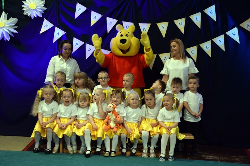 Pasowani na przedszkolaków w Strzałkowie