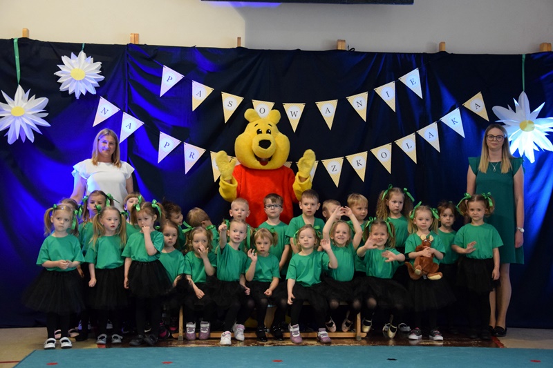 Pasowani na przedszkolaków w Strzałkowie