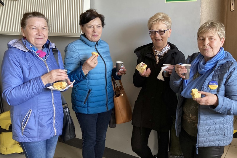 Pogoda zatrzymała rowerzystów