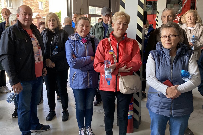 Pogoda zatrzymała rowerzystów