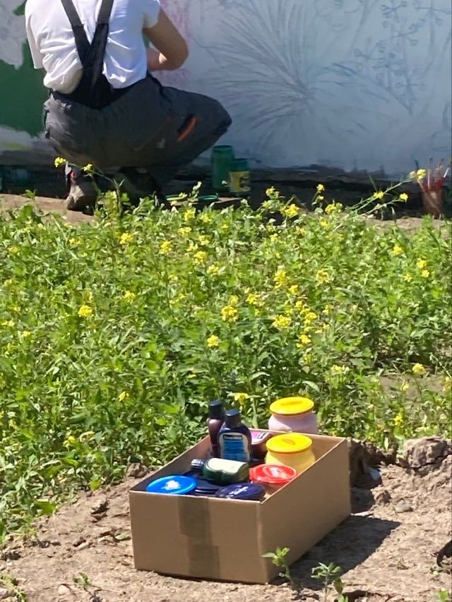 Przy strzałkowskim Centrum powstaje mural