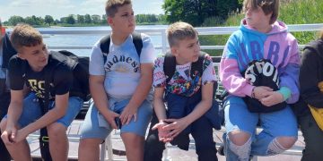 Uczniowie z Kotuni w Wielkopolskim Parku Etnograficznym