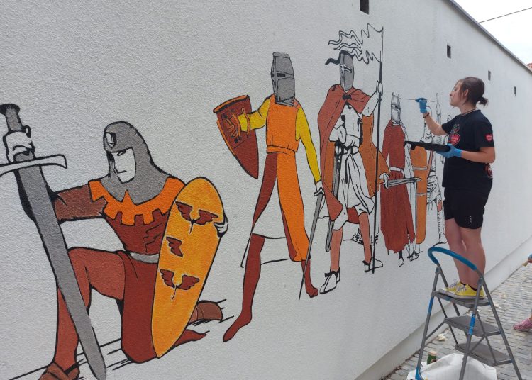 Słupecki mural prawie gotowy