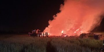 Całą noc gasili pożar w Dolanach