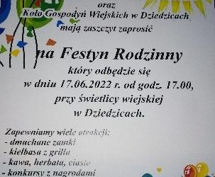 Dziedzice zapraszają na festyn rodzinny