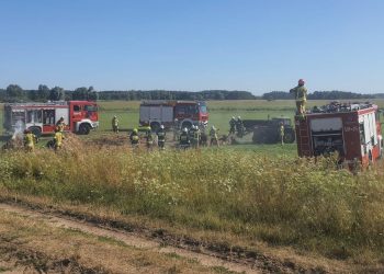 Zapaliło się siano i zboże