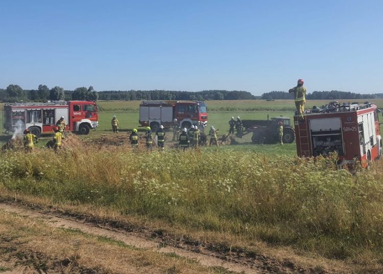 Zapaliło się siano i zboże