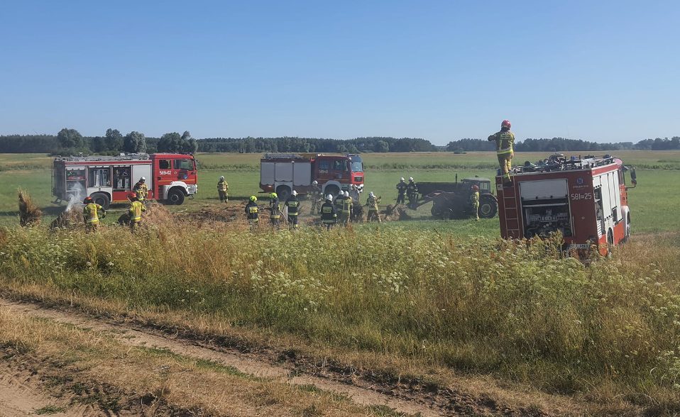 Zapaliło się siano i zboże