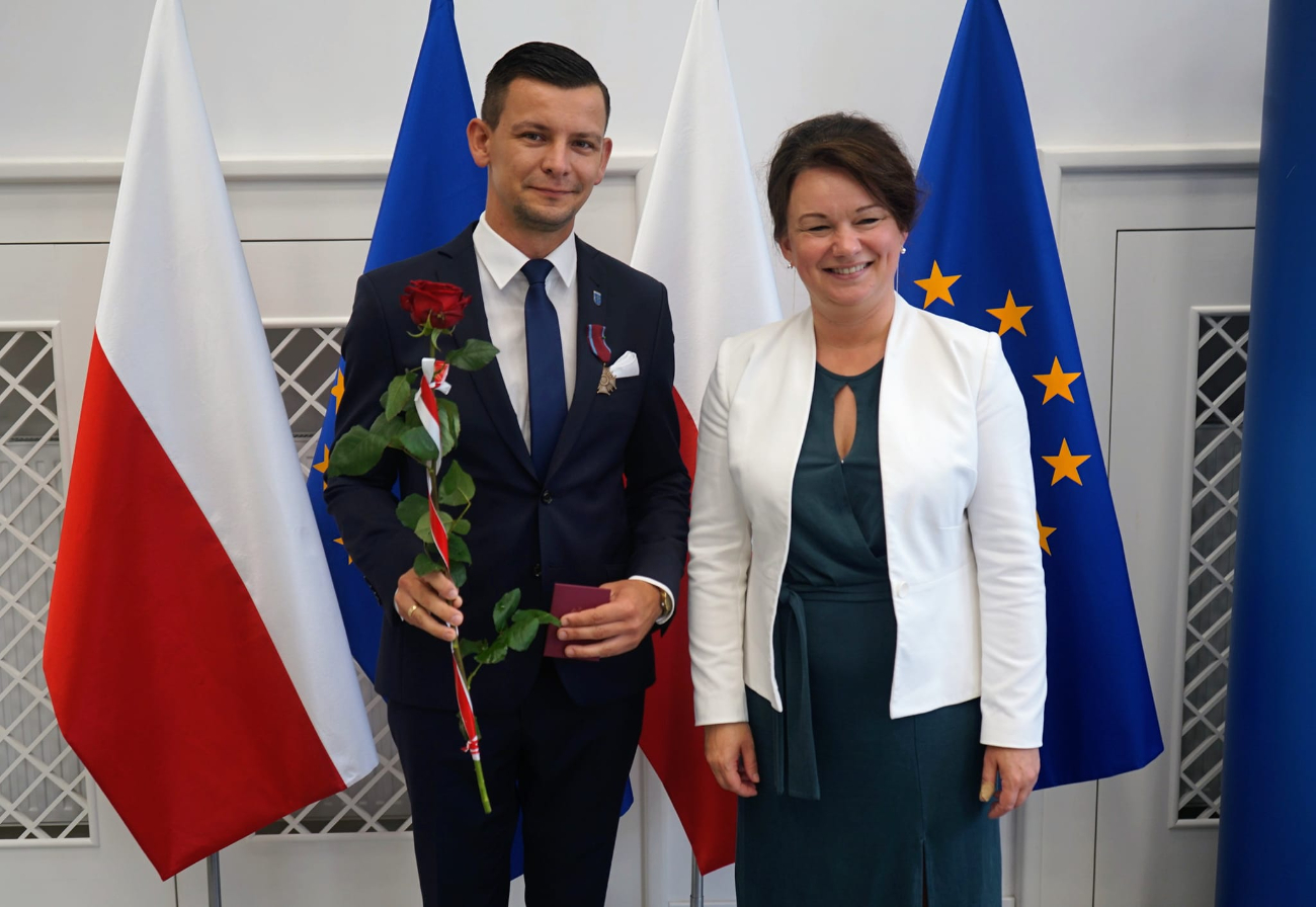 Wójt dostał Brązowy Krzyż Zasługi