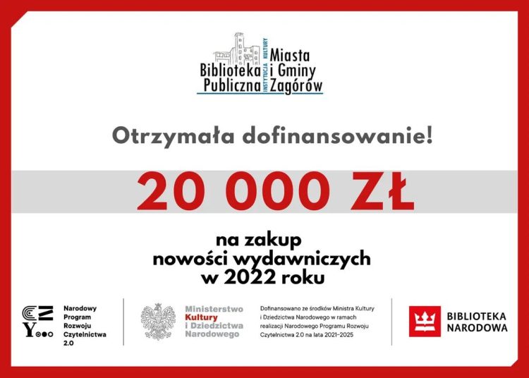 Zagòrowska biblioteka ze sporym dofinansowaniem