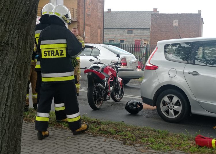 Wypadek za rondem na Kleczewskiej