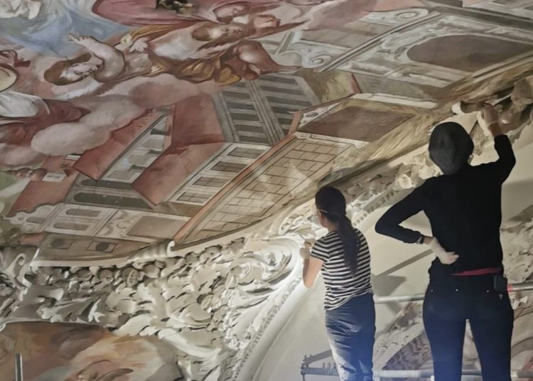 Trwają prace w lądzkim kościele