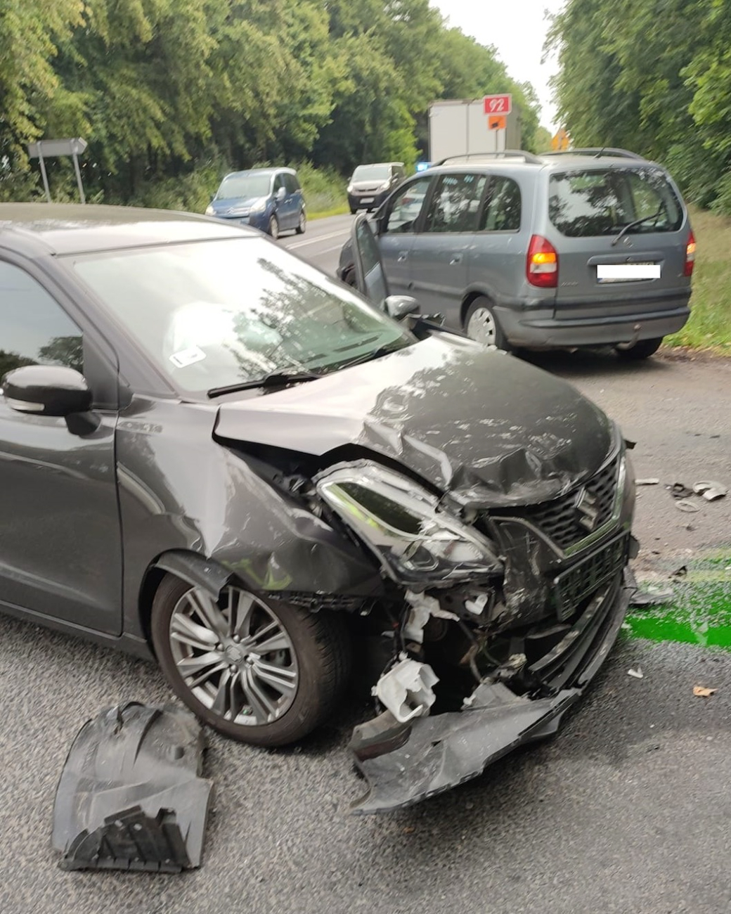 Wypadek na K92. Jedna osoba w szpitalu