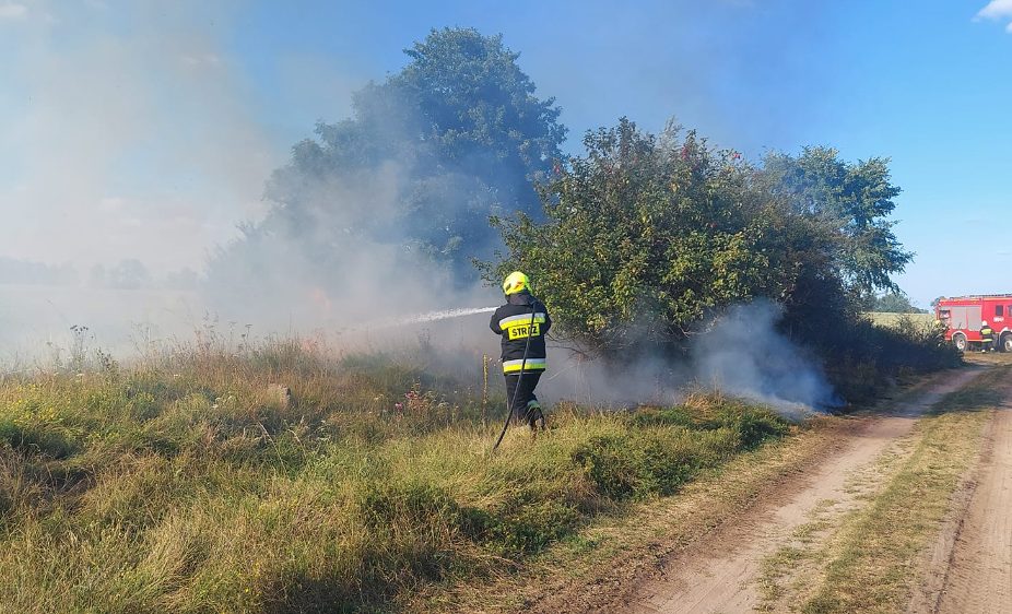 Paliła się trawa w Charbinie