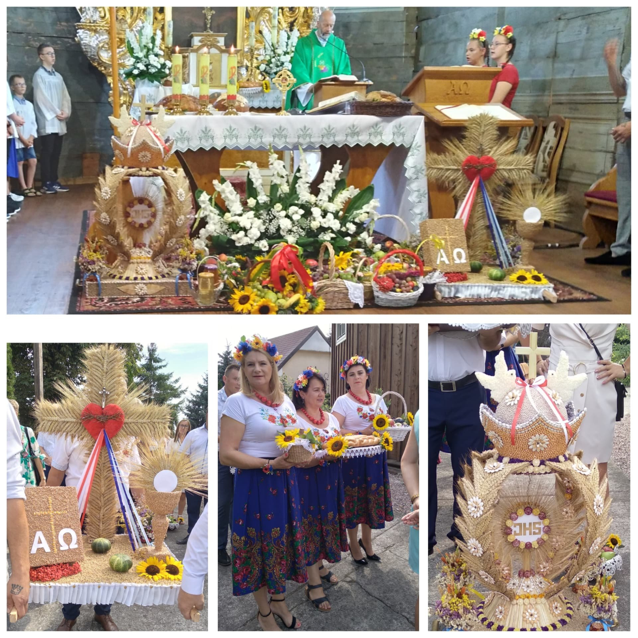 Dożynki parafialne w Młodojewie