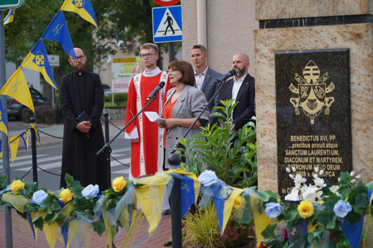 Spotkali się przy kolumnie św. Wawrzyńca ZDJĘCIA