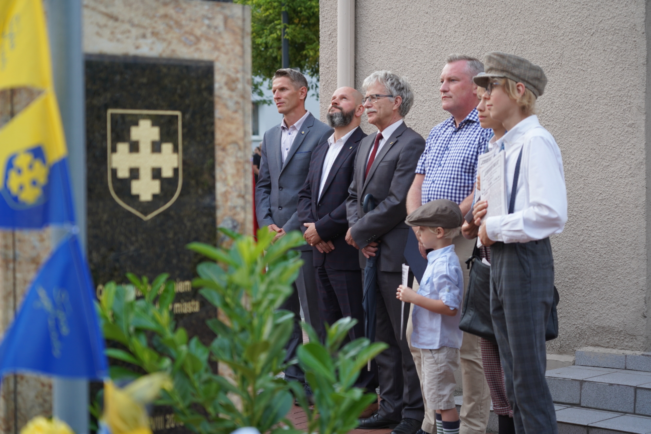 Spotkali się przy kolumnie św. Wawrzyńca ZDJĘCIA