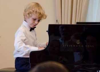 Szymon na koncercie w Ośrodku Chopinowskim