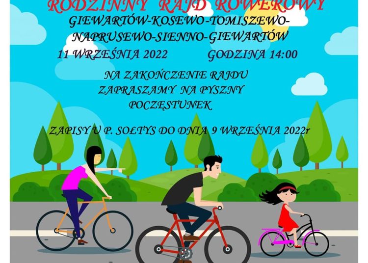 Zapraszają na Rodzinny Rajd Rowerowy