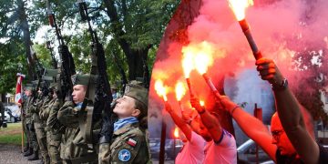 Salwa honorowa i race na słupeckim rynku ZDJĘCIA