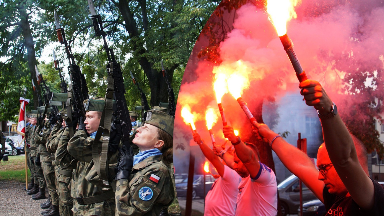 Salwa honorowa i race na słupeckim rynku ZDJĘCIA