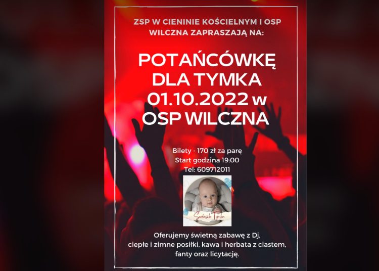 Potańcówka dla Tymka. Zapraszamy!