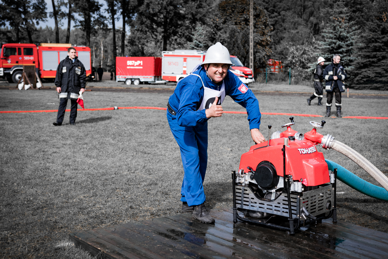 Zawody w obiektywie. Zobacz, jak rywalizowali strażacy