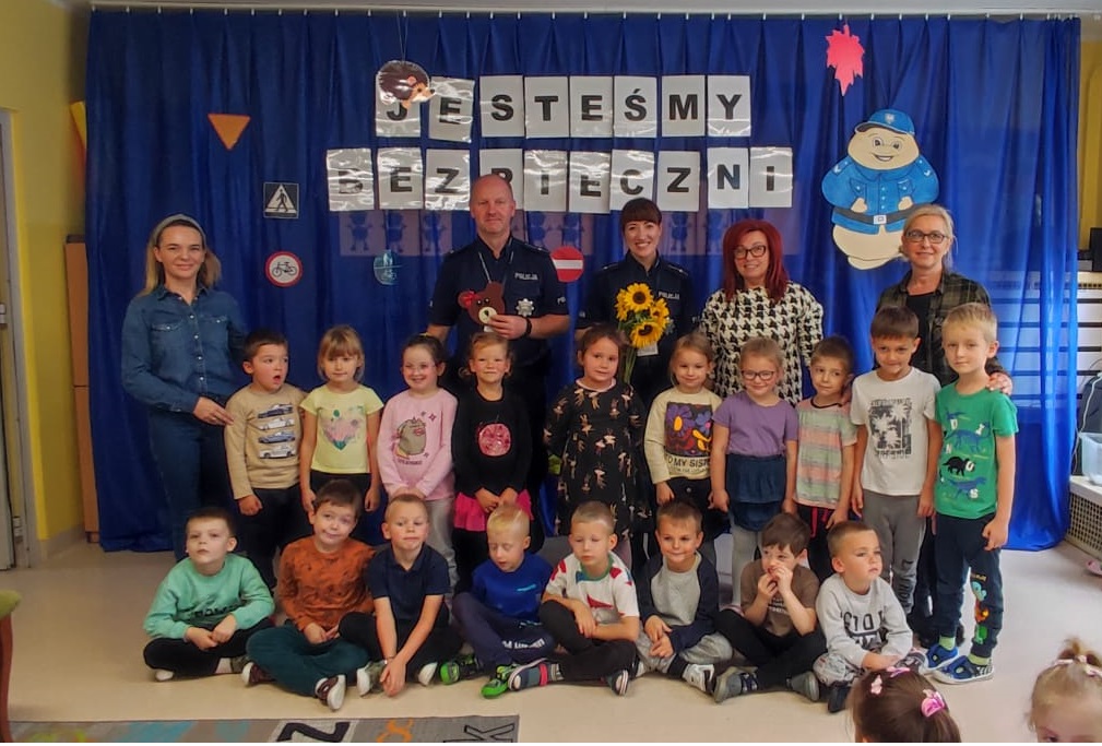 Policjanci odwiedzili przedszkole