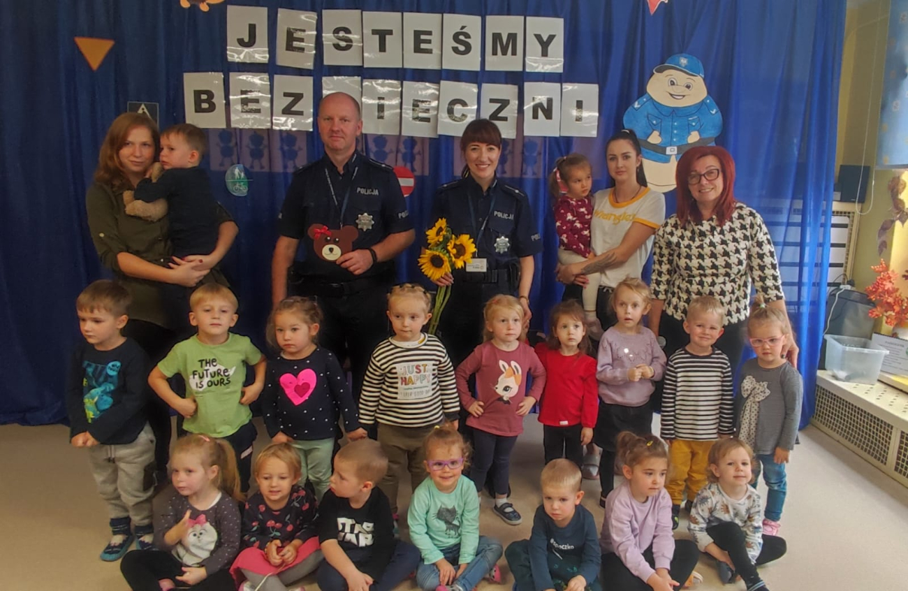 Policjanci odwiedzili przedszkole
