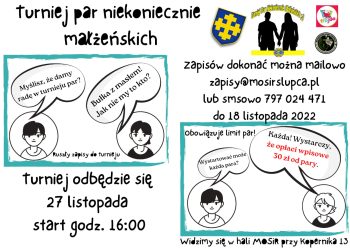 Ruszyły zapisy do Turnieju Par Niekoniecznie Małżeńskich