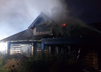 Płonął dom w Wylatkowie