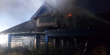 Płonął dom w Wylatkowie