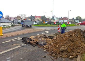 Awaria na rondzie. Utrudnienia dla kierowców