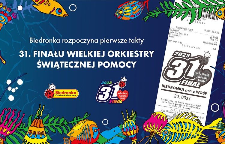 Biedronka rozpoczyna pierwsze takty 31. Finału Wielkiej Orkiestry Świątecznej Pomocy