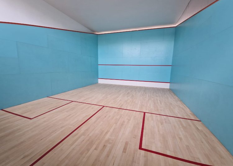 Tak wygląda słupecki kort do squasha. Wkrótce otwarcie