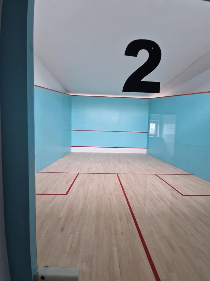 Tak wygląda słupecki kort do squasha. Wkrótce otwarcie