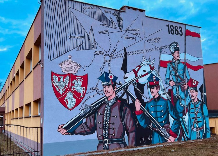 Mural na ścianie szkoły już gotowy