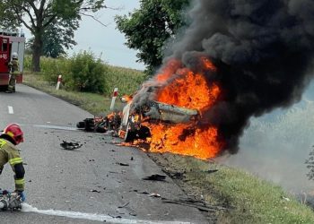Motocyklista zginął na oczach brata